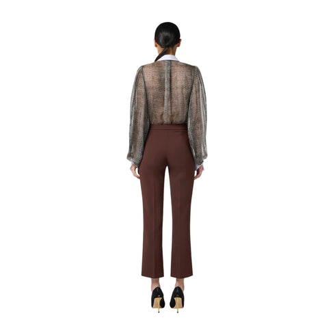 Elisabetta Franchi Camicia body Body Donna stampa pitone 40 - Francavilla Moda